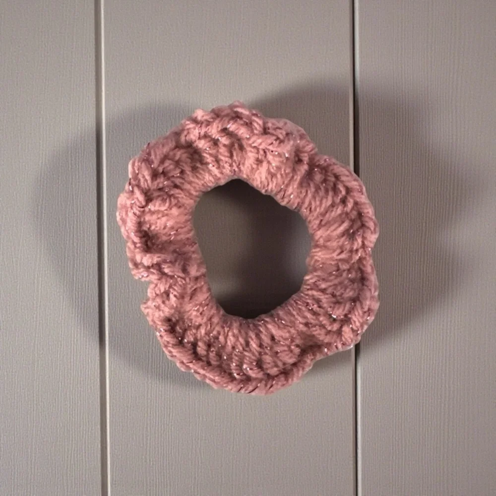 Chic Pink Hair Scrunchie